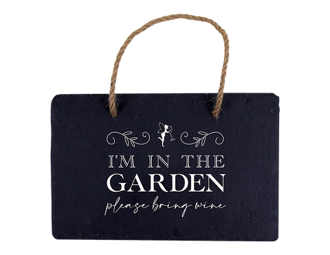 Slate Hanging Garden Sign